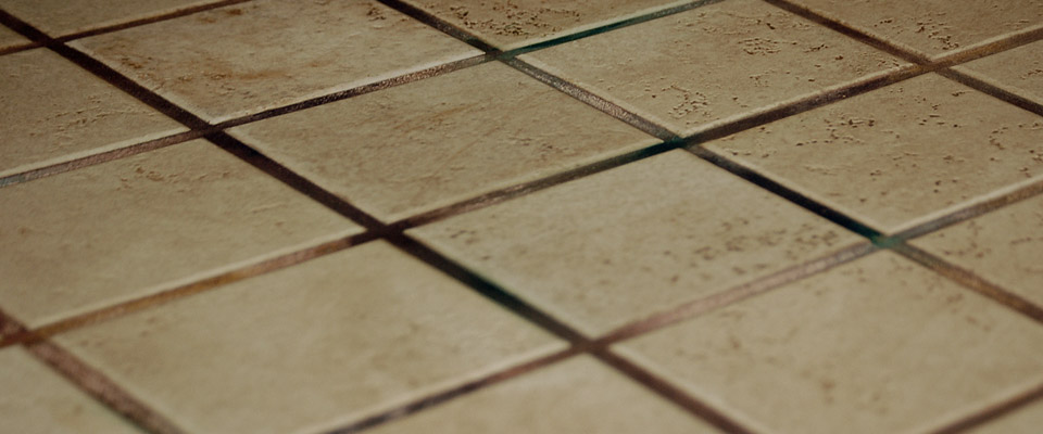 Grout before treatment